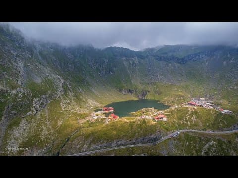 Transfăgărășan - imagini aeriene din Munții Făgăraș